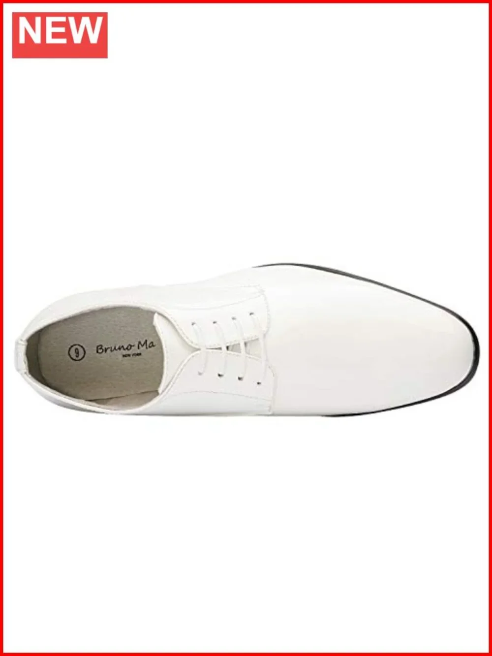 Faux Patent Leather Tuxedo Dress Shoes Classic Lace-up Formal Oxford Men's